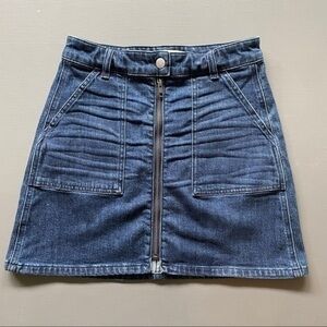 Madewell Denim Utility Zip Skirt​​​​